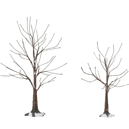 Landscape Trees Snow Road