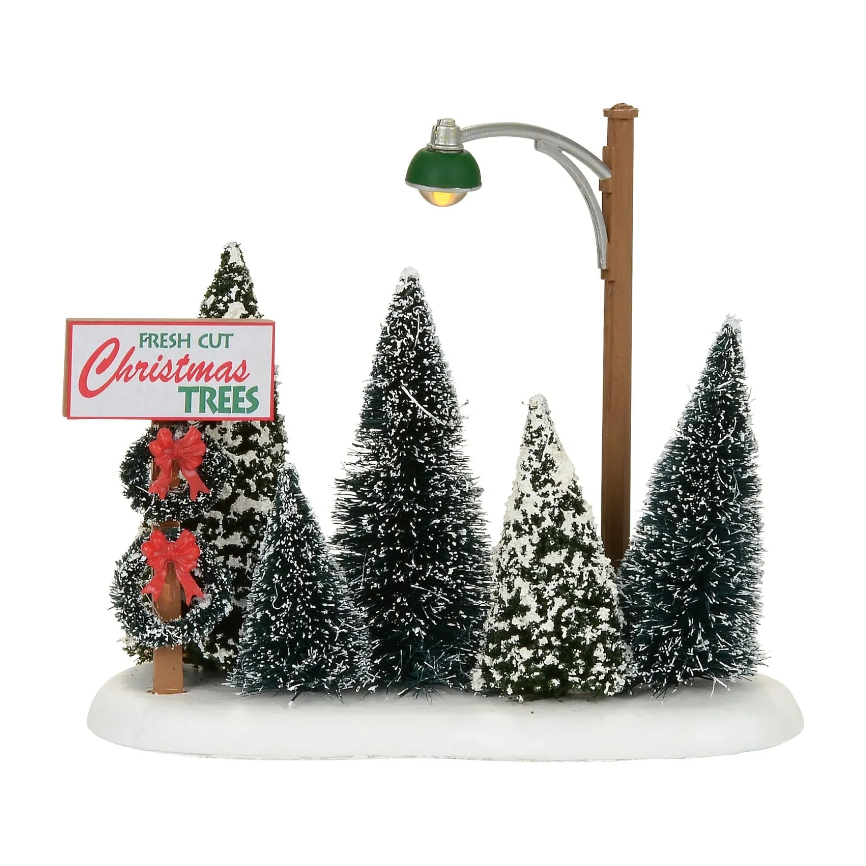 Lit Christmas Tree Lot