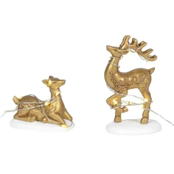 Lit Deer Yard Decor