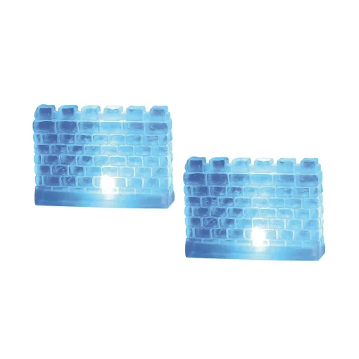 Lit Ice Castle Walls