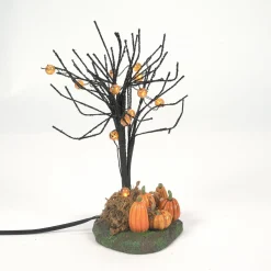 Lit Jack-O-Lantern Tree