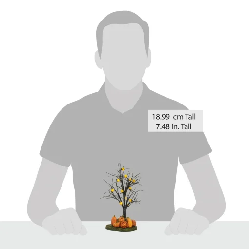 Lit Jack-O-Lantern Tree