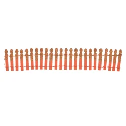 Pumpkin Orange Glitter Fence