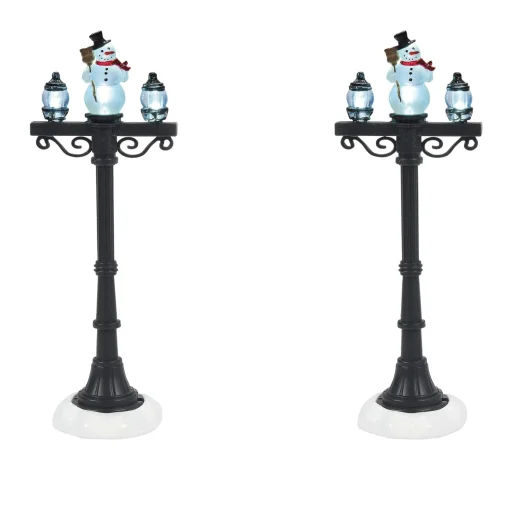 Snowman Street Lights