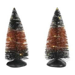 Trad'l LIT Hlwn Trees set of 2