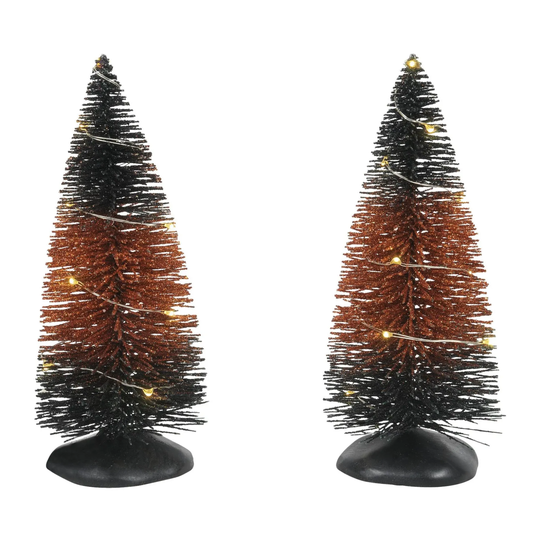 Trad'l LIT Hlwn Trees set of 2